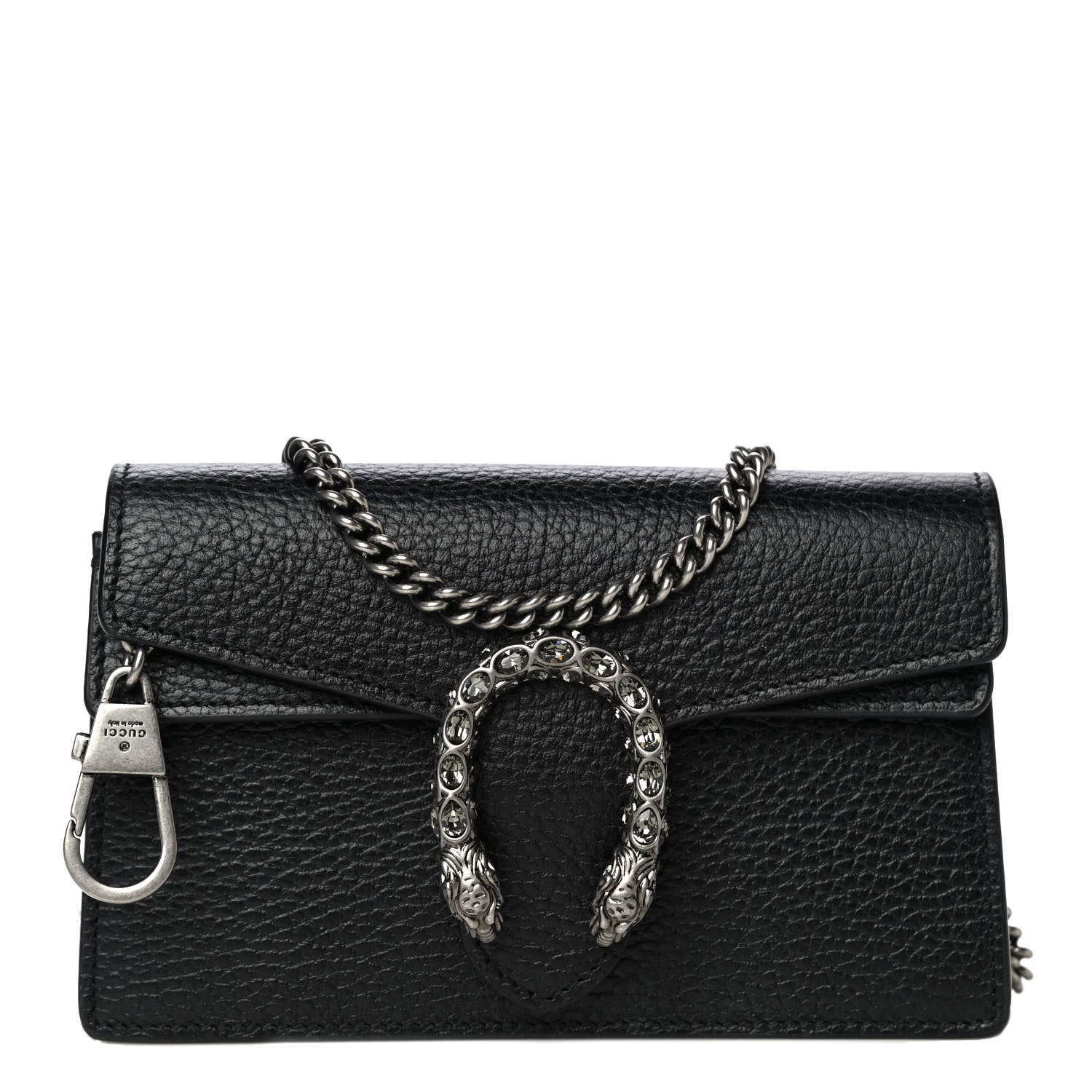 Gucci Calfskin Super Mini Dionysus Shoulder Bag Black 2 of 12