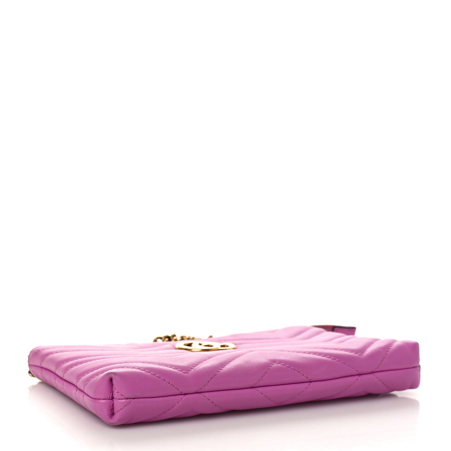 Calfskin Matelasse Mini GG Marmont Chain Bag Candy Mousse