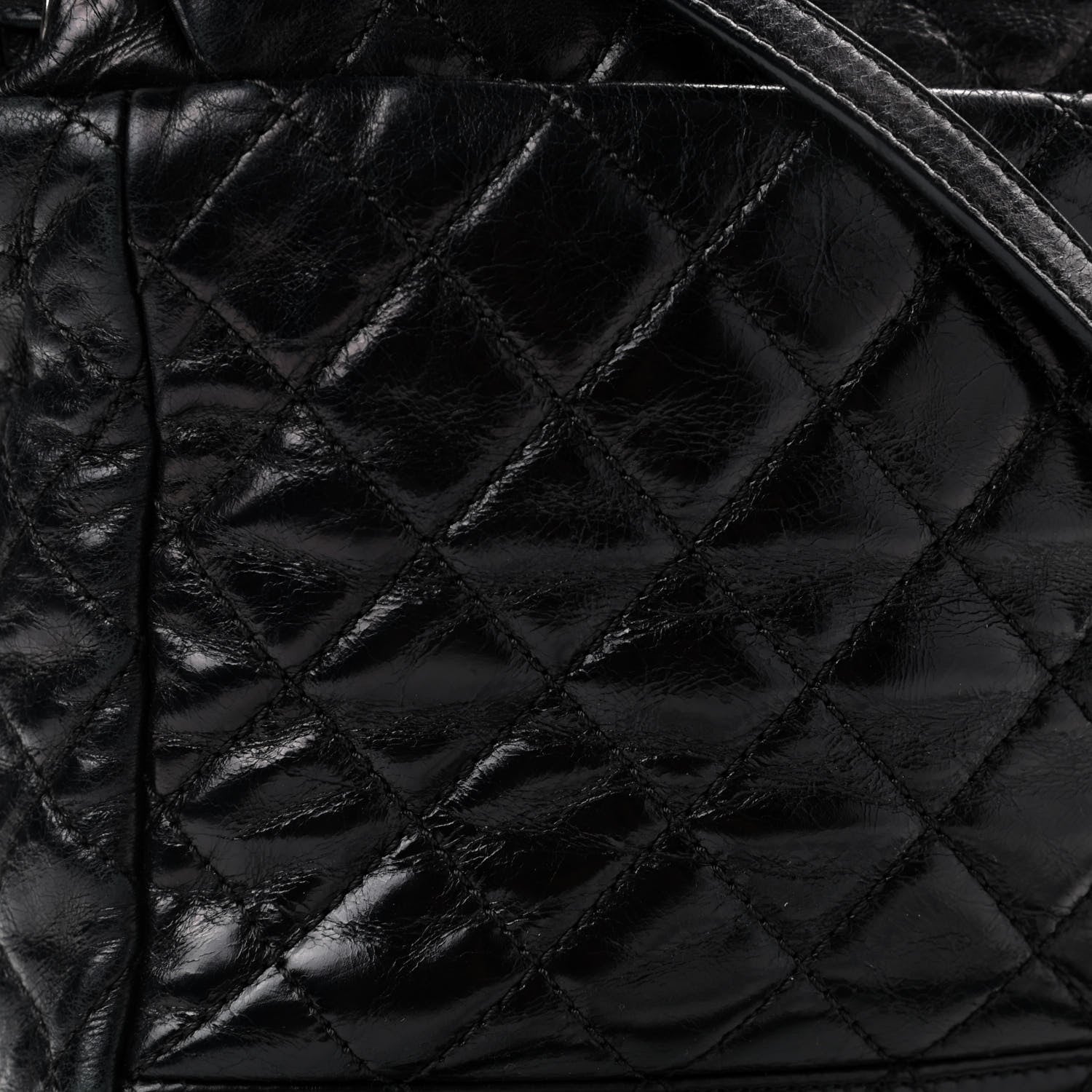Chanel Glazed Calfskin Quilted Small Salzburg Mountain Backpack Black 5 of 7
