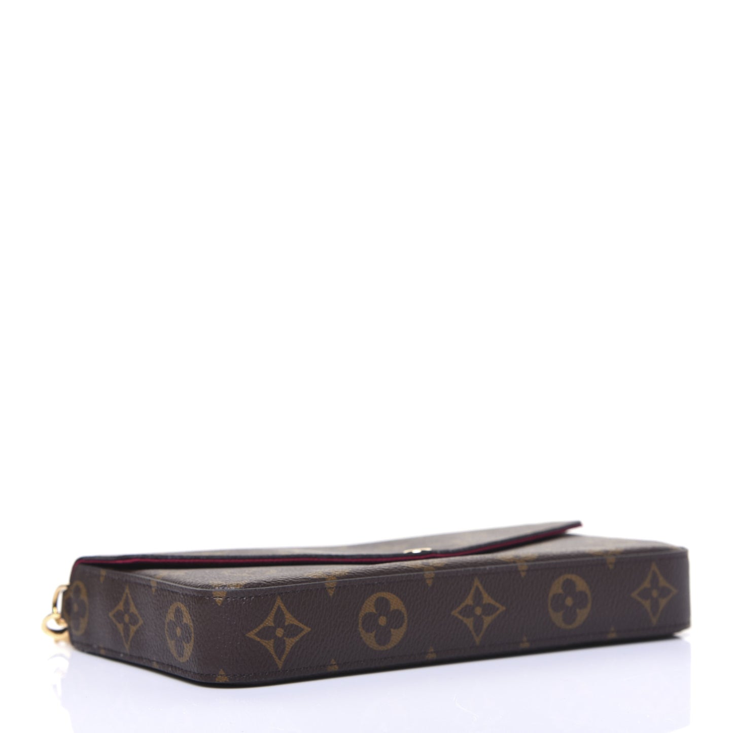 Monogram Pochette Felicie Chain Wallet Fuchsia