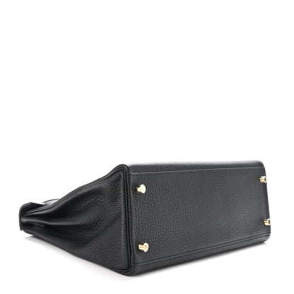 Hermes Taurillon Clemence Kelly Retourne 32 Black 4 of 11