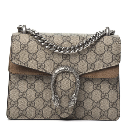 Gucci GG Supreme Monogram Mini Dionysus Shoulder Bag Taupe 1 of 8
