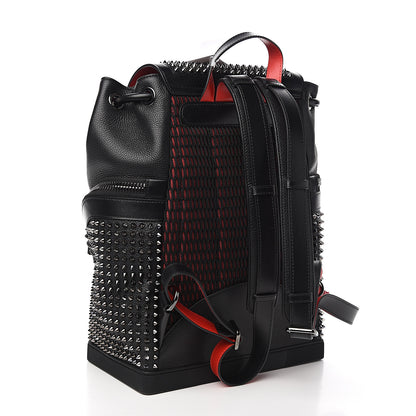 Christian Louboutin Calfskin Spiked Explorafunk Backpack Black 2 of 10