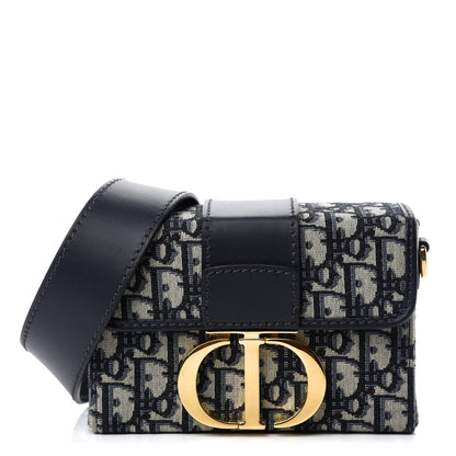 Christian Dior Oblique 30 Montaigne Box Bag Blue 1 of 11