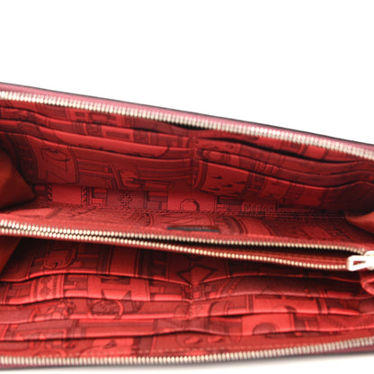 Hermes Epsom Silk'In Wallet Rouge Grenat Rose Eglantine 5 of 7