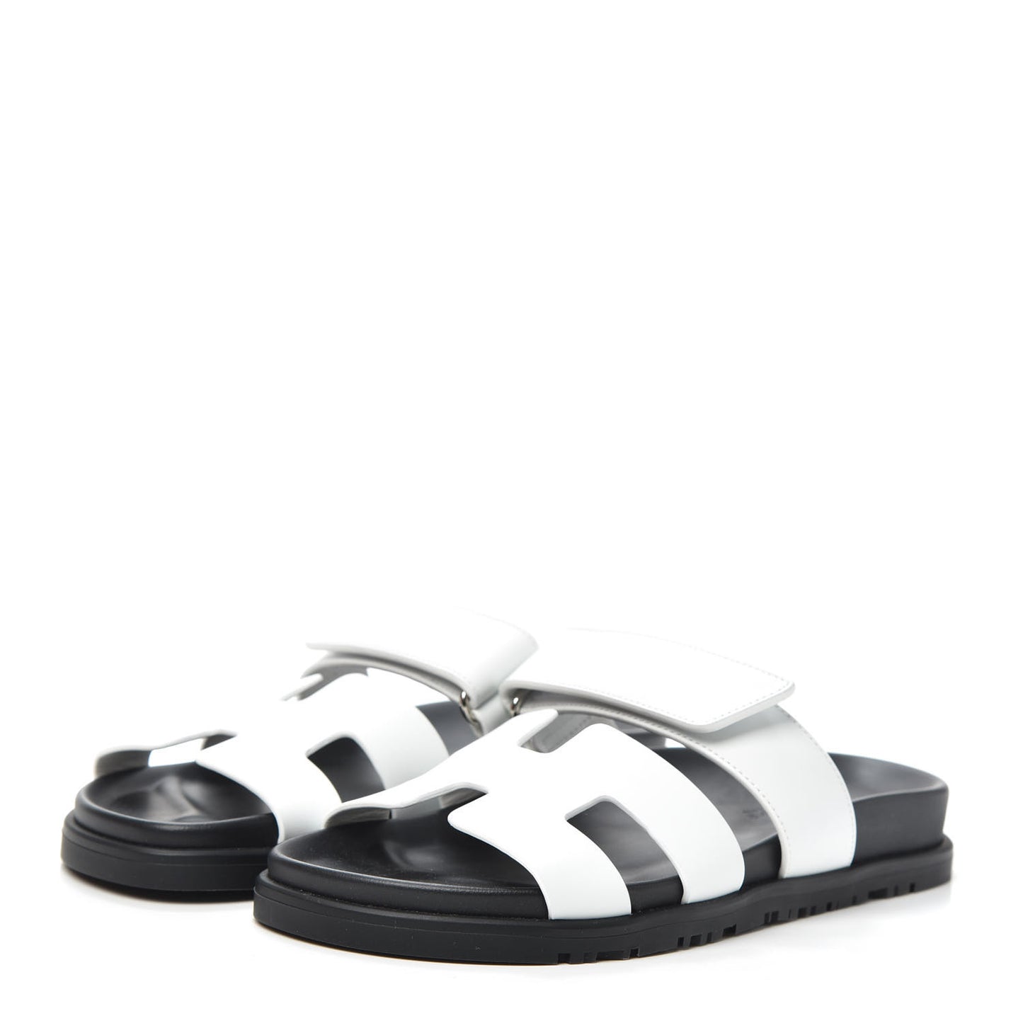 Calfskin Womens Chypre Sandals 36 White