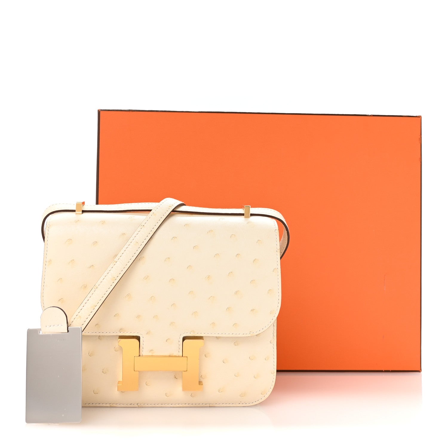 Hermes Ostrich Constance 18 Nata 12 of 12