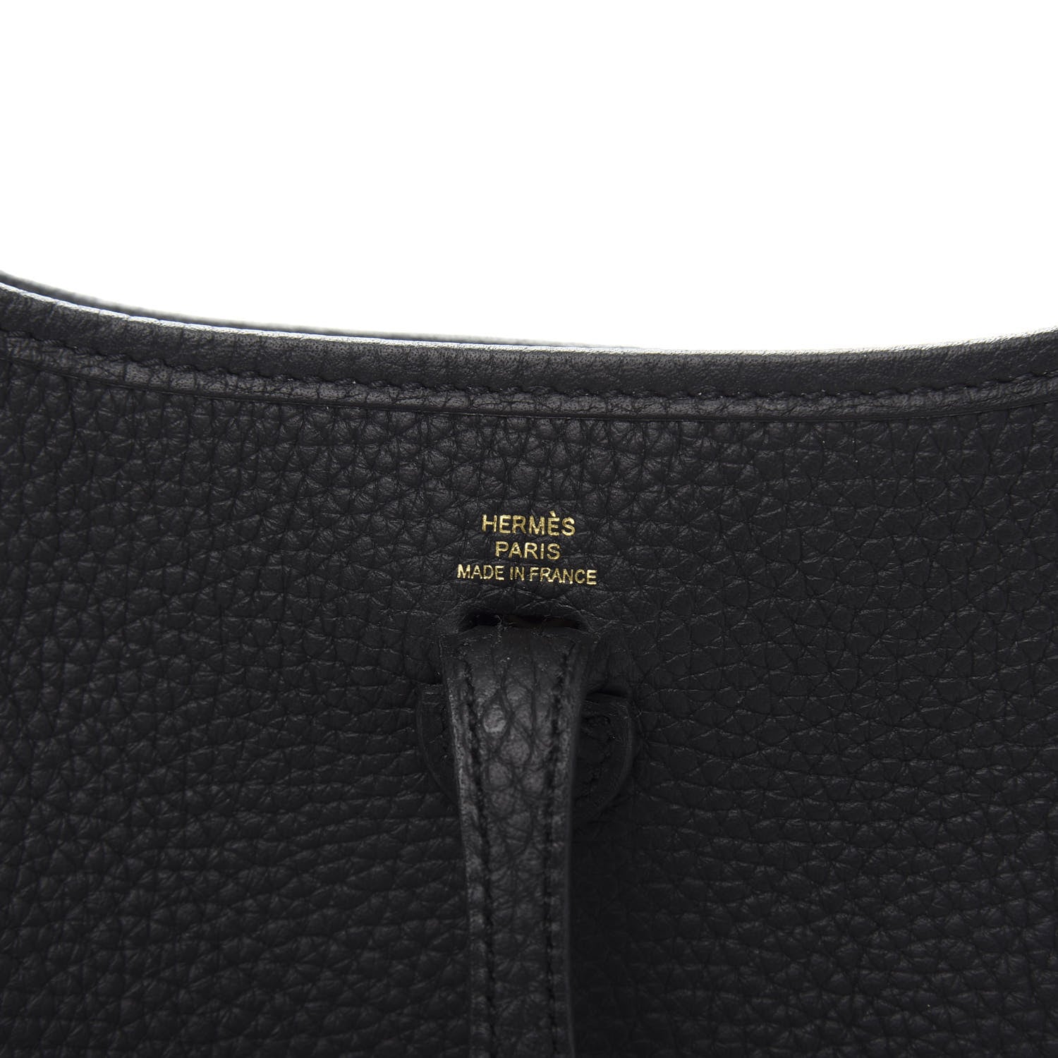 Hermes Taurillon Clemence Evelyne TPM Black 5 of 10