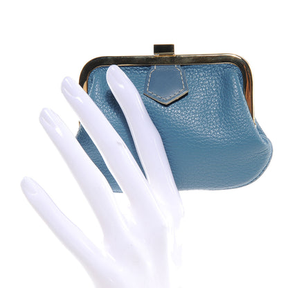 Louis Vuitton Suhali Porte-Monnaie Coin Purse Blue Blue 2 of 6