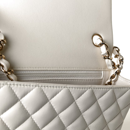 Chanel Lambskin Quilted Mini Rectangular Flap White 14 of 14