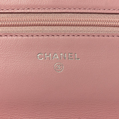 Chanel Caviar Timeless CC Wallet on Chain WOC Pink 6 of 11