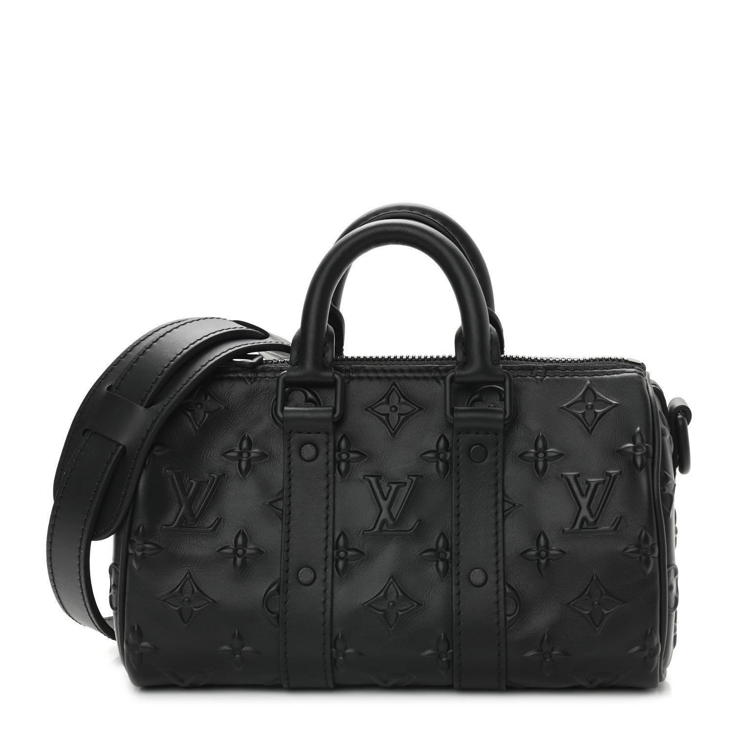 Louis Vuitton Monogram Seal Keepall XS Black 1 of 8