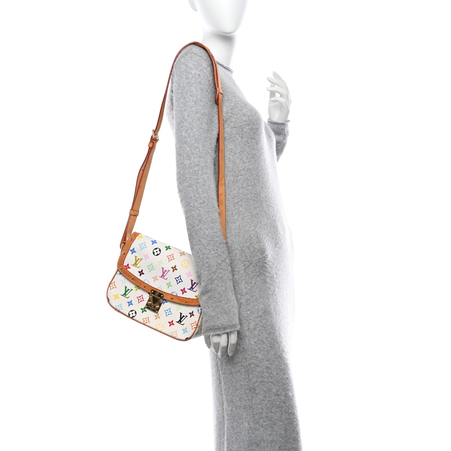 Louis Vuitton Monogram Multicolor Sologne White 2 of 15