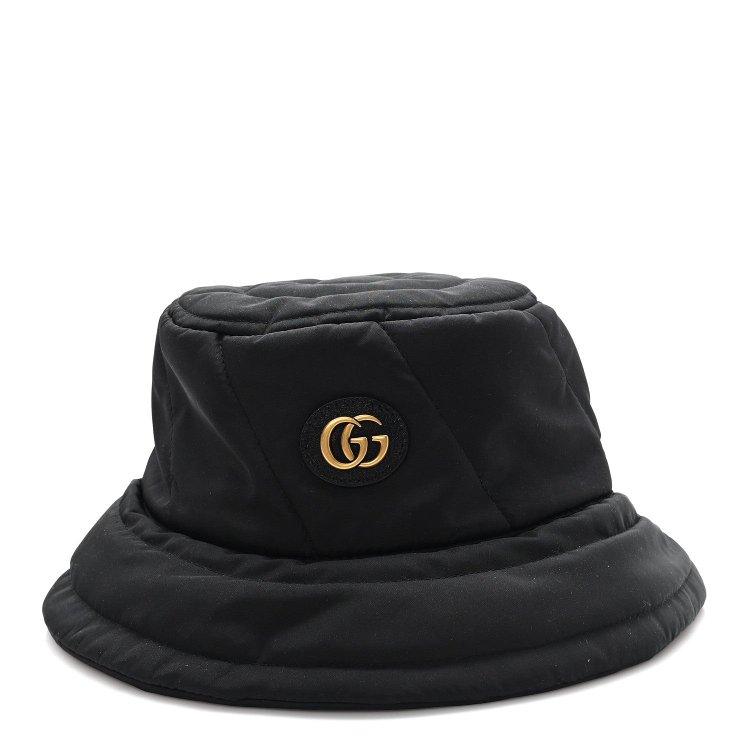 Gucci Nylon Quilted GG Bucket Hat M Black 3 of 10
