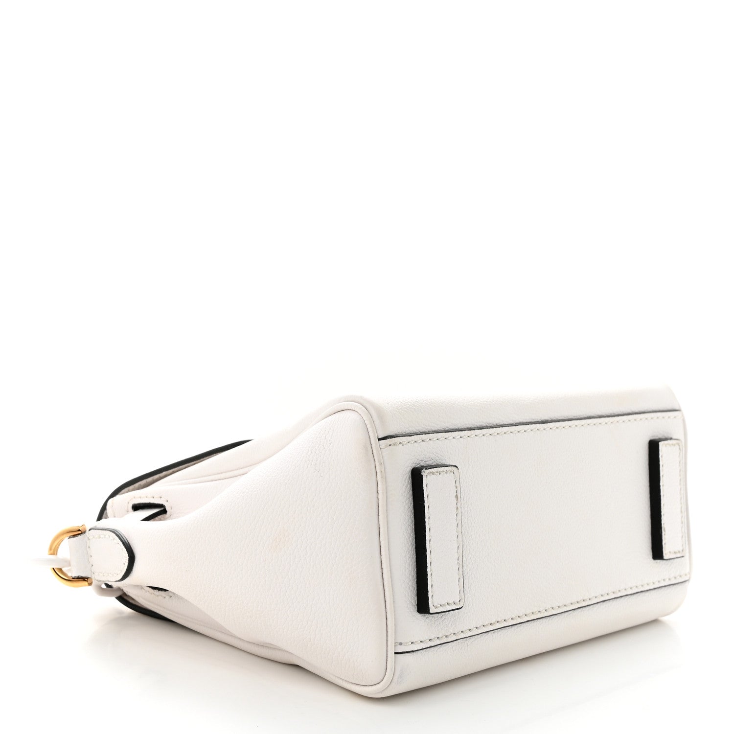 Versace Calfskin Small La Medusa Top Handle Handbag Optical White 4 of 12