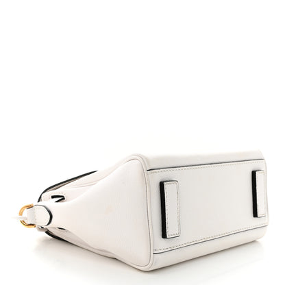 Versace Calfskin Small La Medusa Top Handle Handbag Optical White 4 of 12