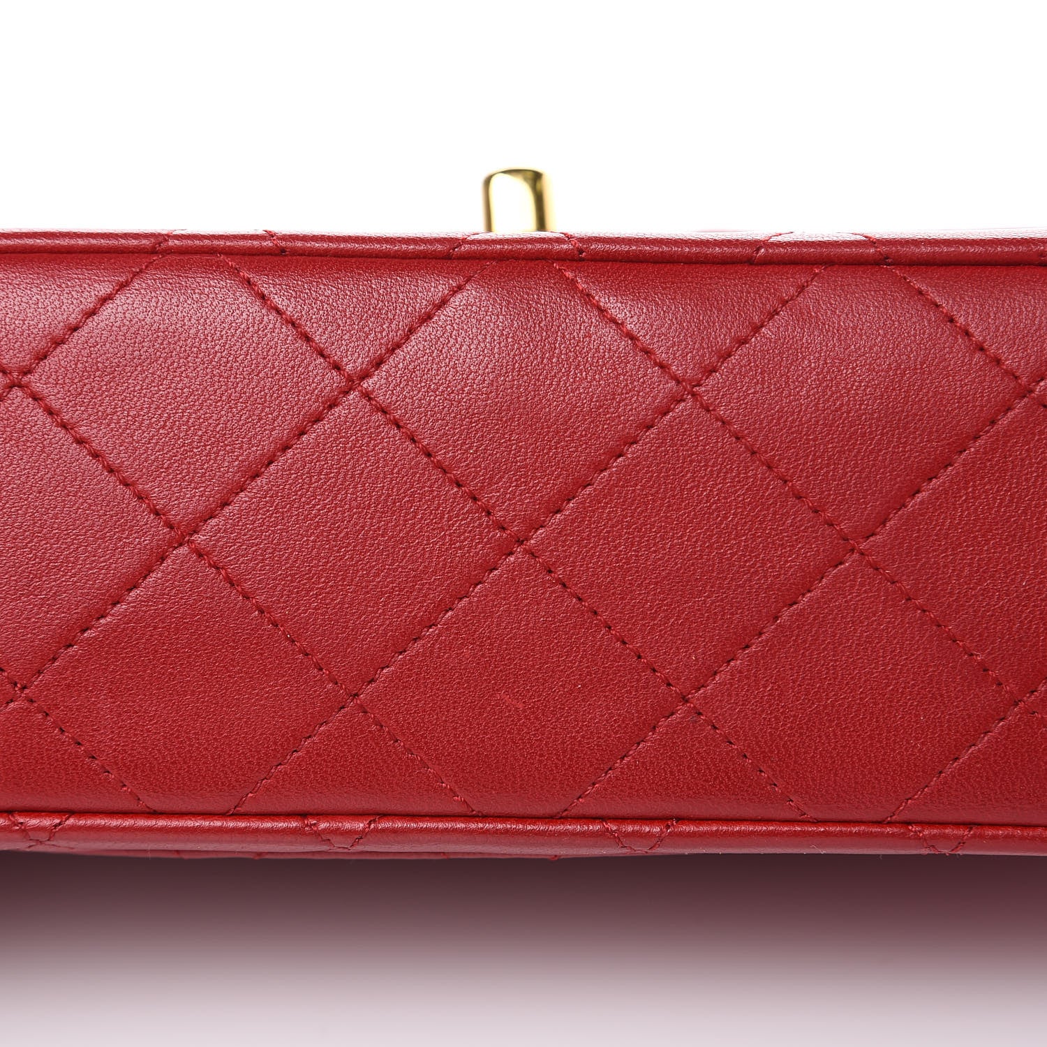 Chanel Lambskin Quilted Small Double Flap Red 13 of 16