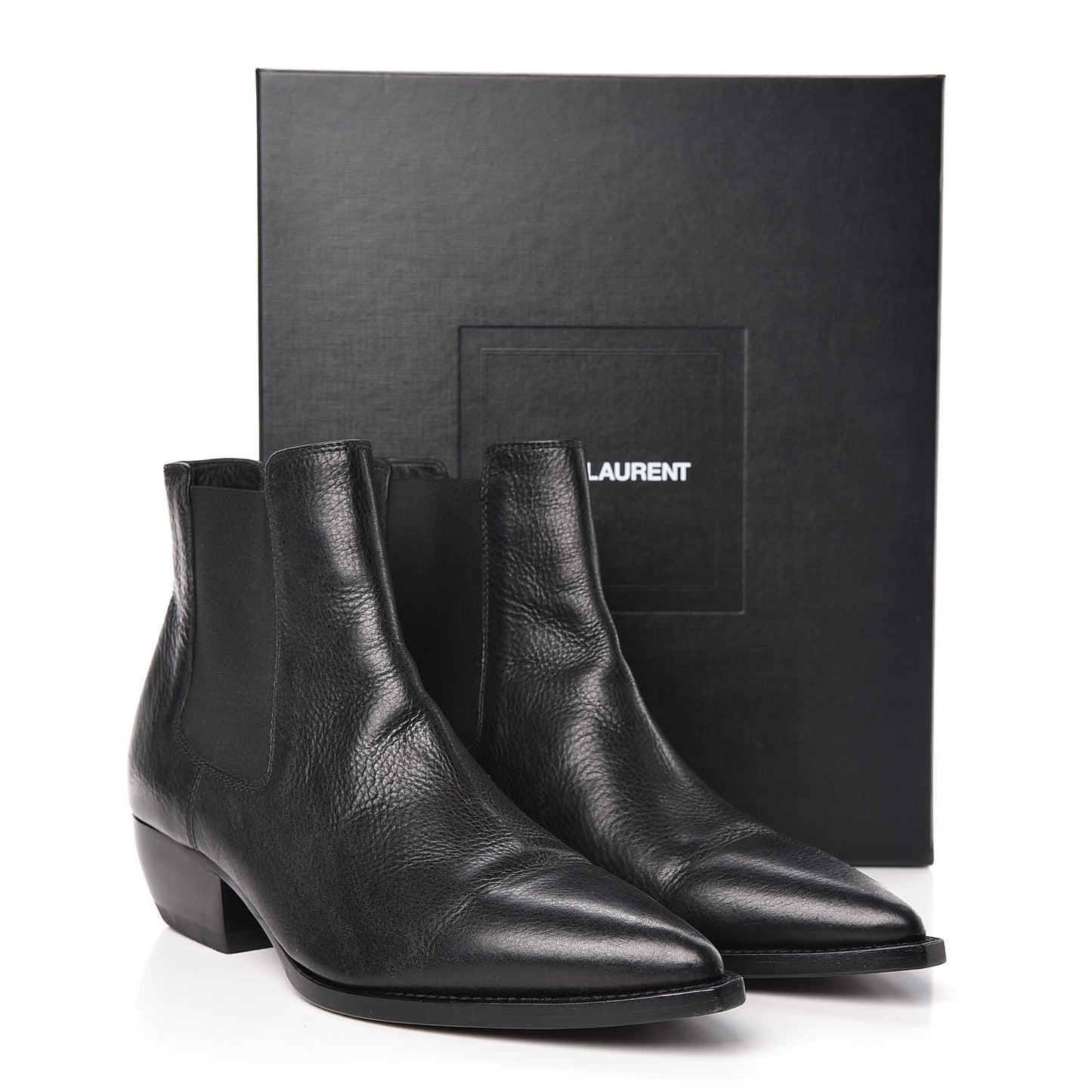 Calfskin Theo 40 Ankle Boots 44.5 Black