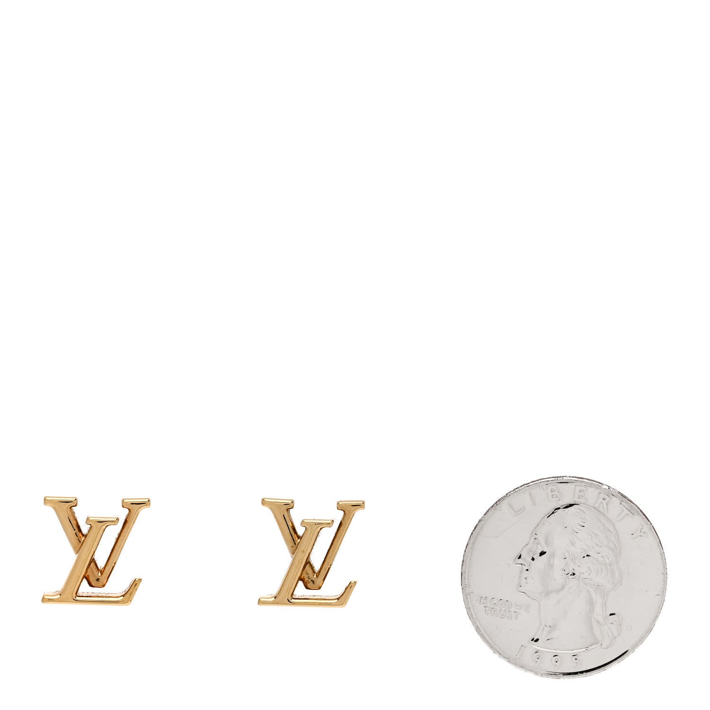 Metal LV Iconic Earrings Gold