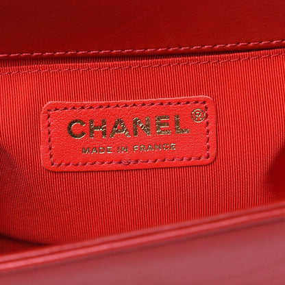 Chanel Lambskin Quilted Small Boy Flap Red 6 of 12