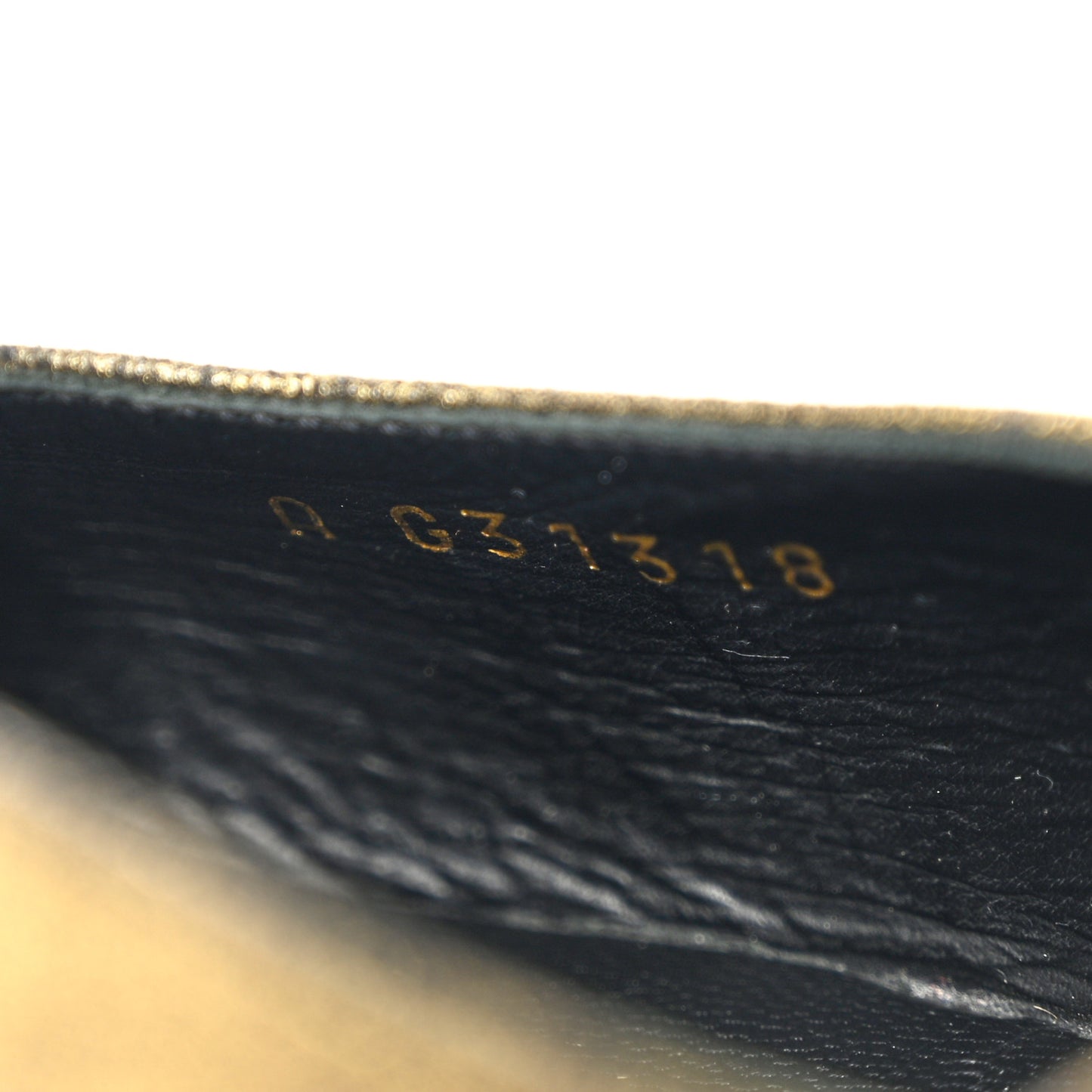 Metallic Lambskin Grosgrain Cap Toe CC Slingback Pumps 37 Gold Black