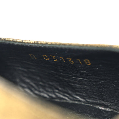 Chanel Metallic Lambskin Grosgrain Cap Toe CC Slingback Pumps 37 Gold Black 6 of 10