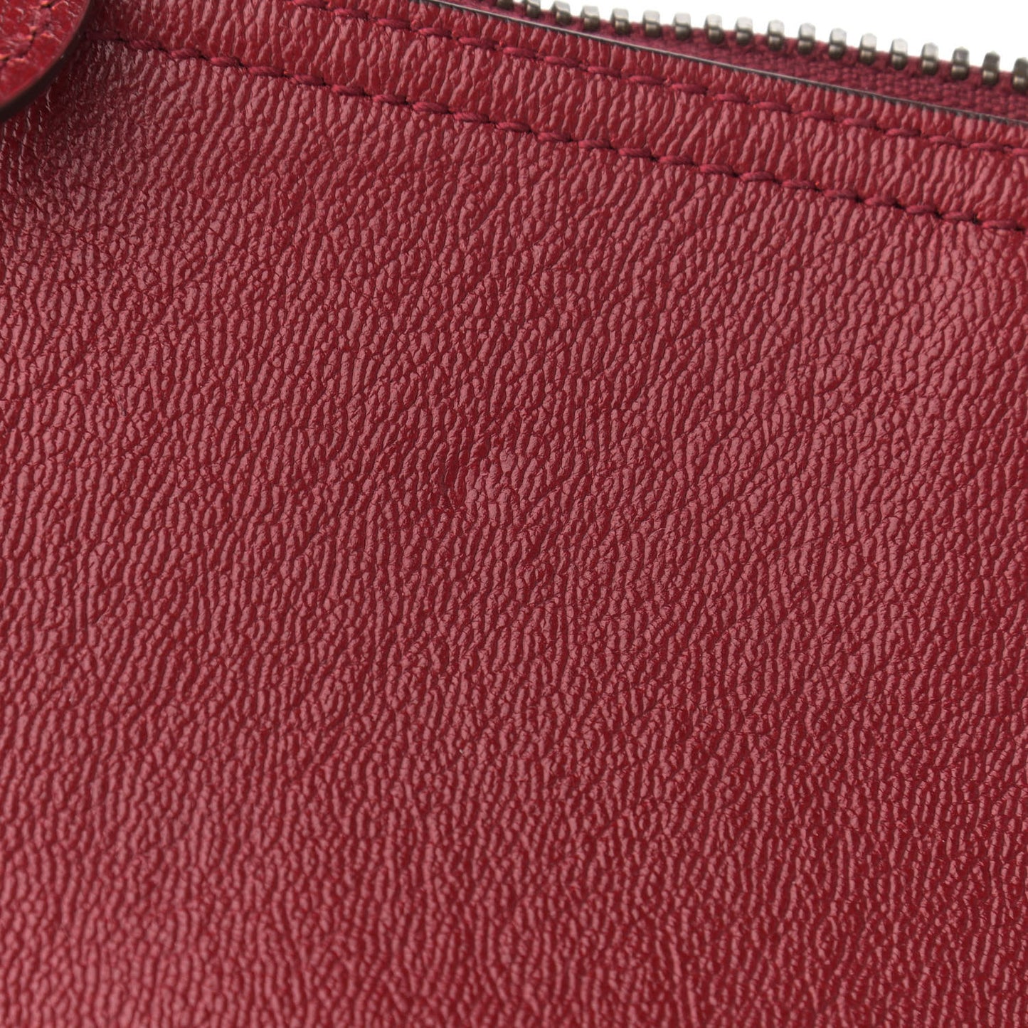 New Sakai Calfskin Lux Small Dahlia Tote New Cherry Red