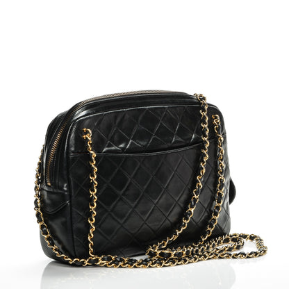 Chanel Lambskin Quilted Camera Case Black 3 of 17