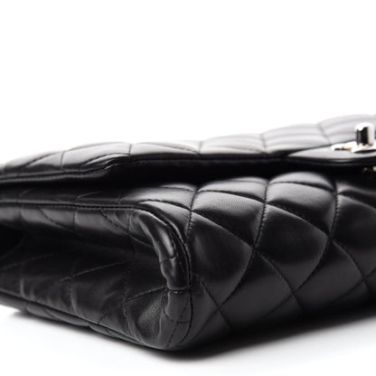 Chanel Lambskin Quilted Clutch With Chain Flap Black 6 of 11