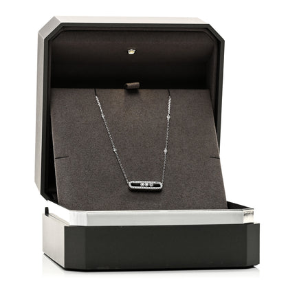 Messika 18K White Gold Diamond Baby Move Pave Necklace 5 of 5