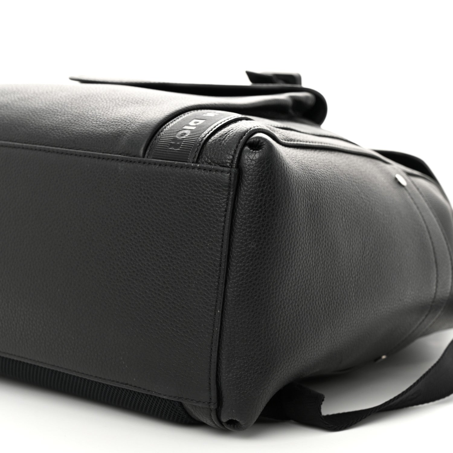 Christian Dior Grained Calfskin Saddle Backpack Black 10 of 11