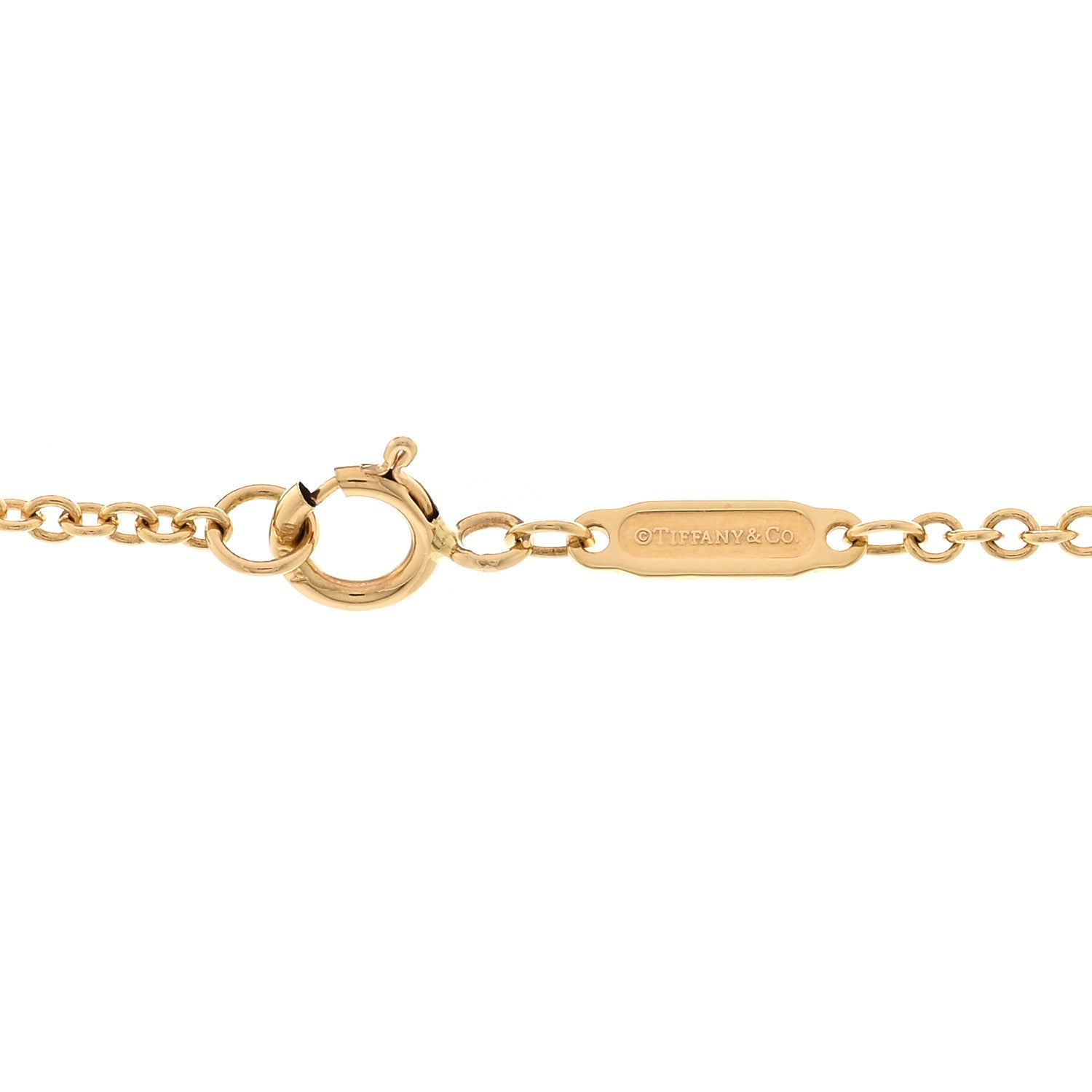Tiffany 18K Yellow Gold Diamond Knot Necklace 4 of 5