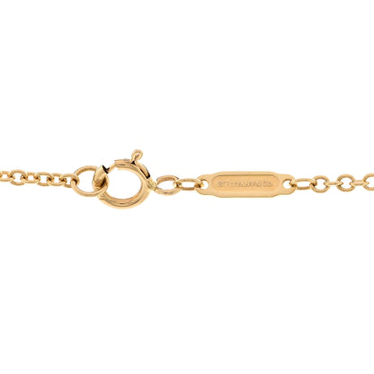 Tiffany 18K Yellow Gold Diamond Knot Necklace 4 of 5