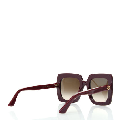 Gucci Acetate Oversize Sunglasses GG0328S Red 4 of 8