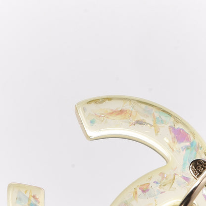 Chanel Resin CC Earrings Transparent 5 of 5