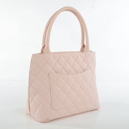 Chanel Canvas Caviar Tassel Tote Light Pink 3 of 10
