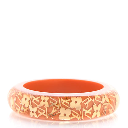 Louis Vuitton Resin Swarovski Medium Inclusion Bracelet GM Orange Sunset 2 of 5