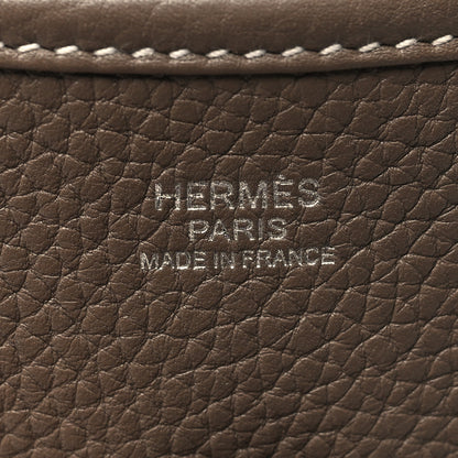 Hermes Taurillon Clemence Evelyne III PM Etoupe 6 of 10
