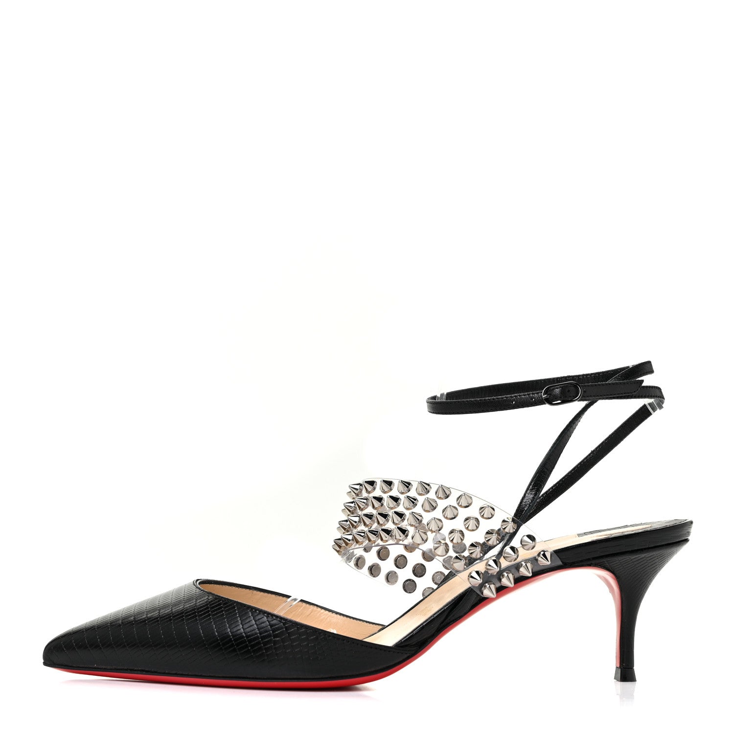 Christian Louboutin Nappa PVC Levita 55 Pumps 39.5 Black 1 of 10