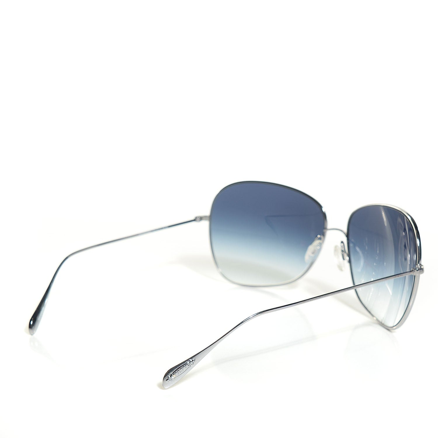 Oliver Peoples Titanium Elsie Aviator Sunglasses 2 of 6
