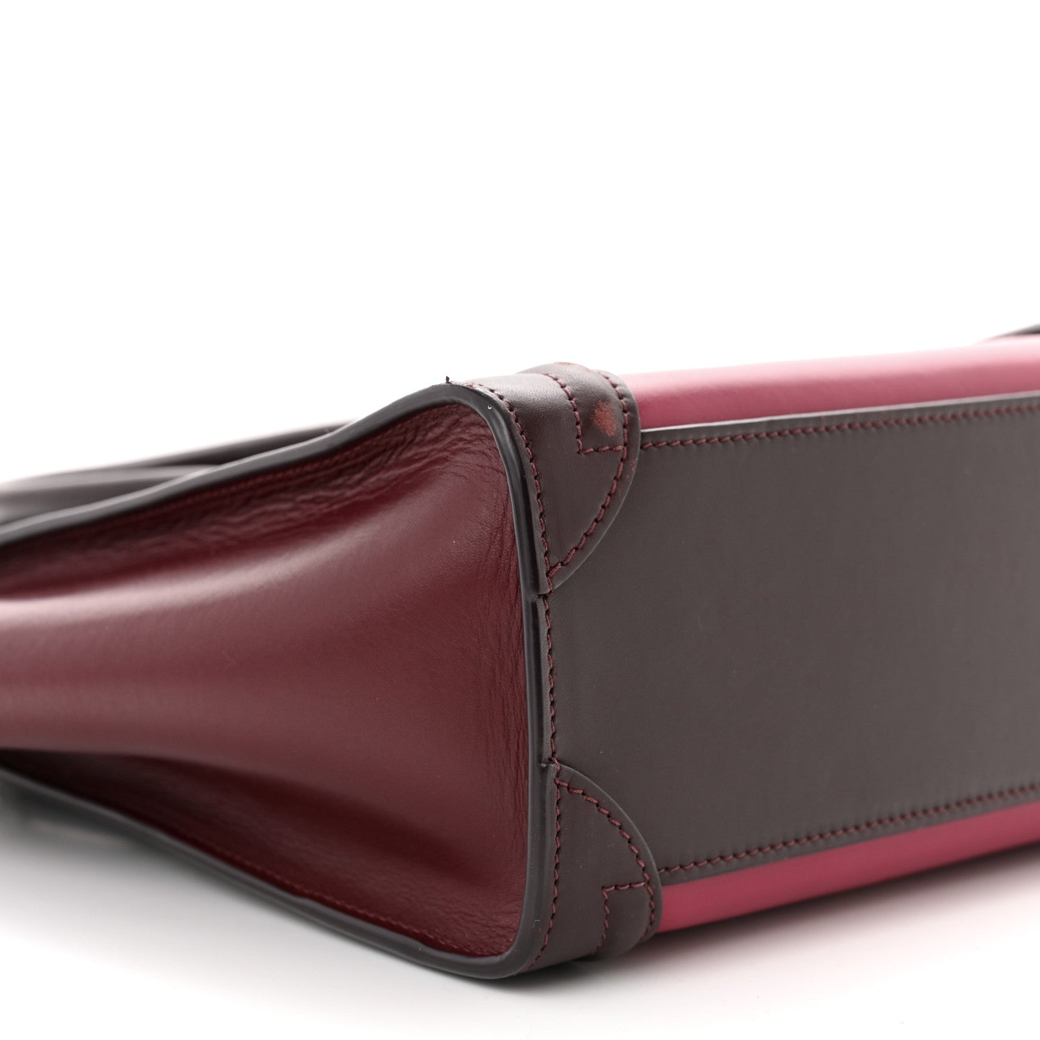 Celine Satin Calfskin Nano Tri-Color Luggage Purple Orchid 8 of 9