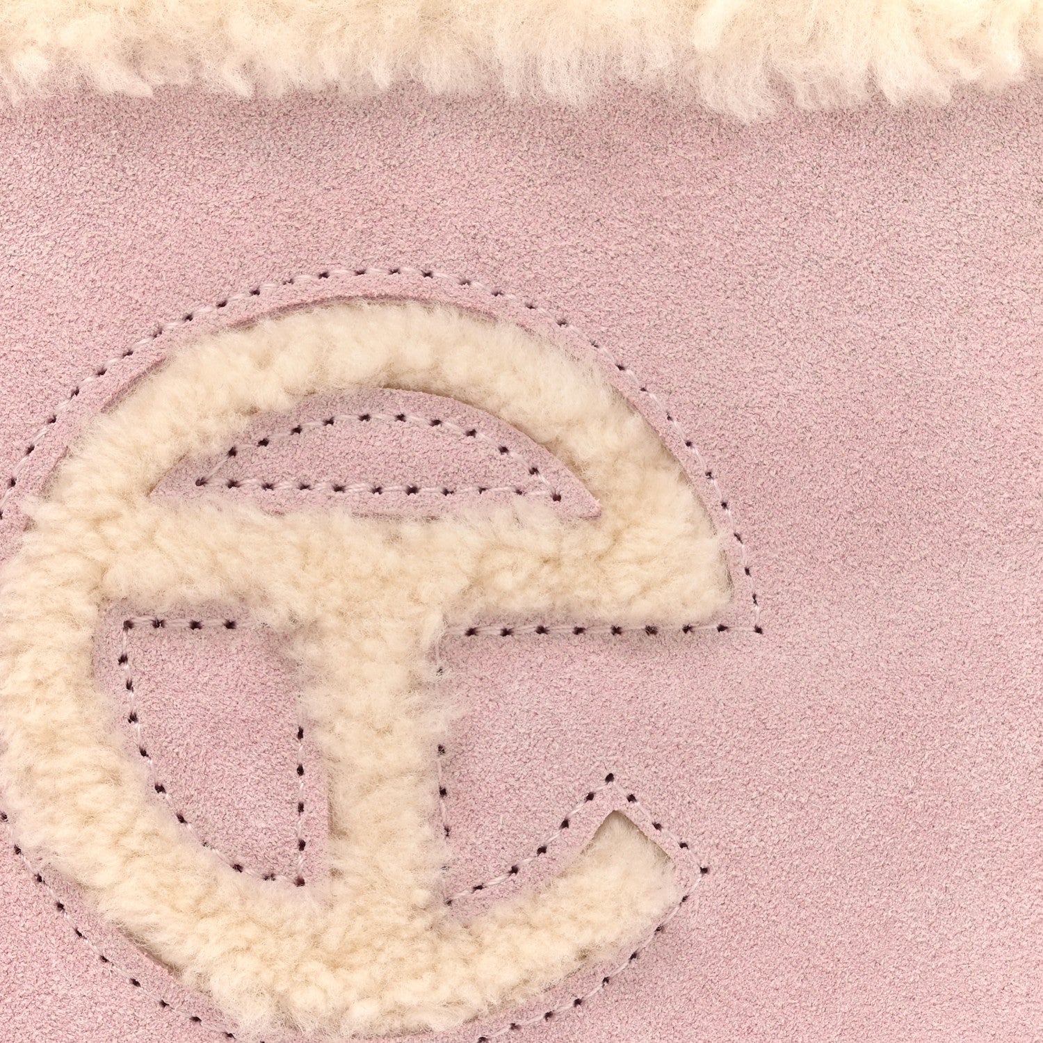 Telfar X UGG Suede Shearling Small Shopping Bag Pink 8 of 10