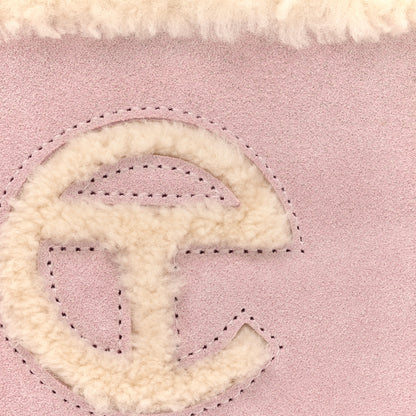 Telfar X UGG Suede Shearling Small Shopping Bag Pink 8 of 10