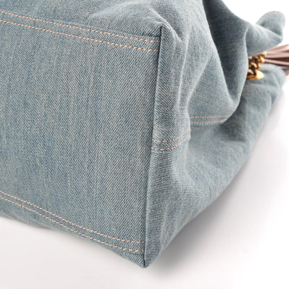 Gucci Denim Large Soho Chain Shoulder Bag Blue 9 of 9