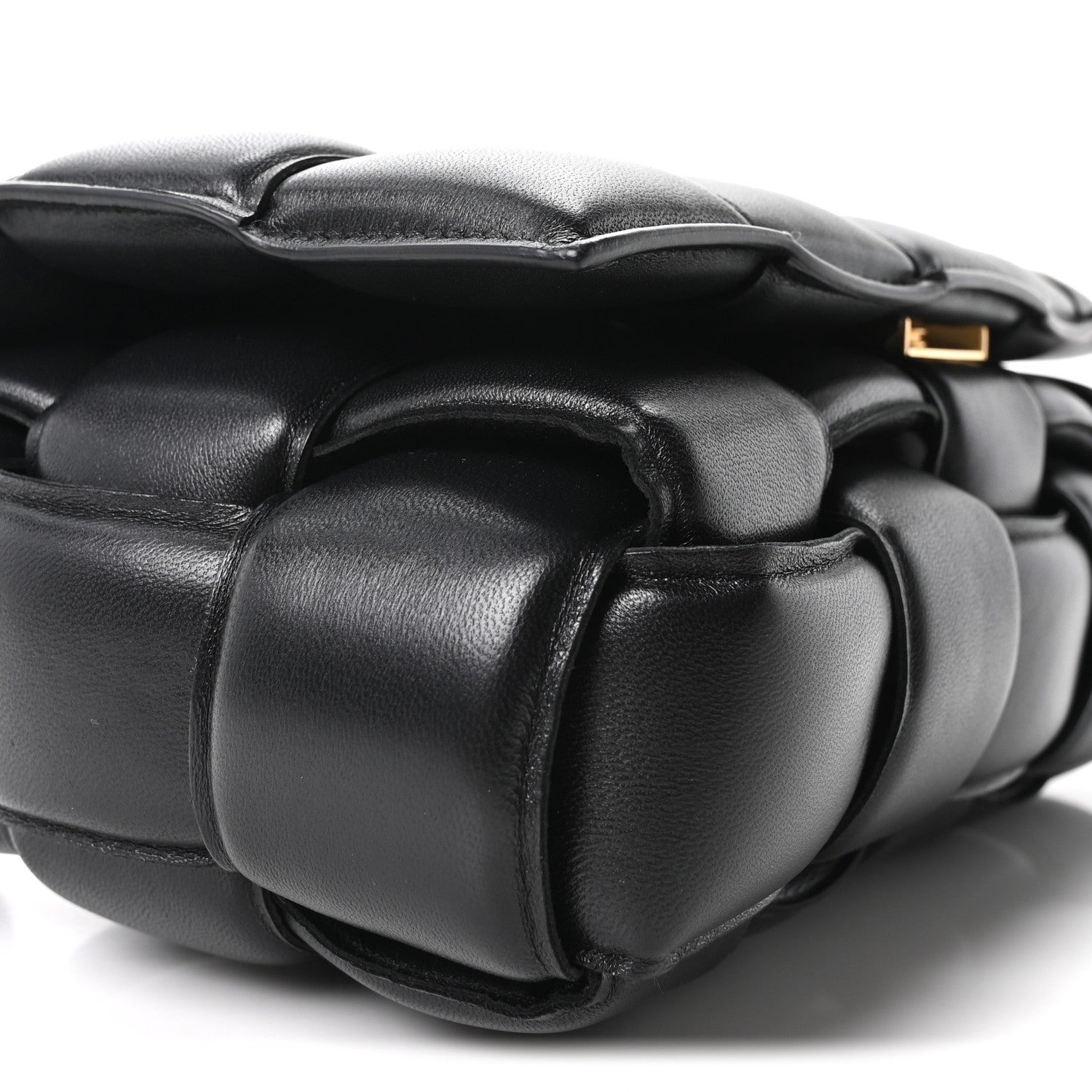 Bottega Veneta Nappa Maxi Intreccio Padded Cassette Crossbody Bag Black Black 9 of 10