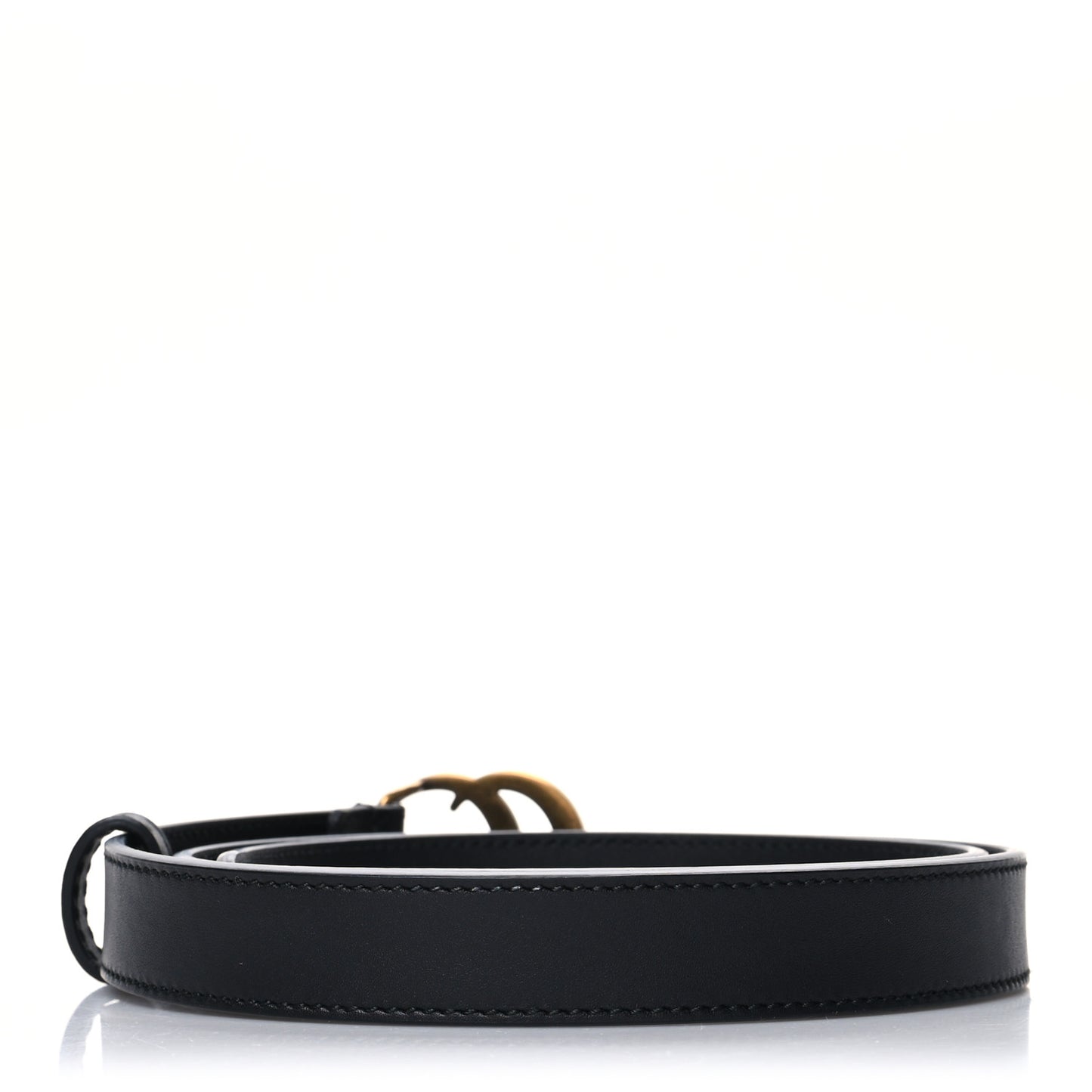 Calfskin Double G 20mm Belt 80 32 Black