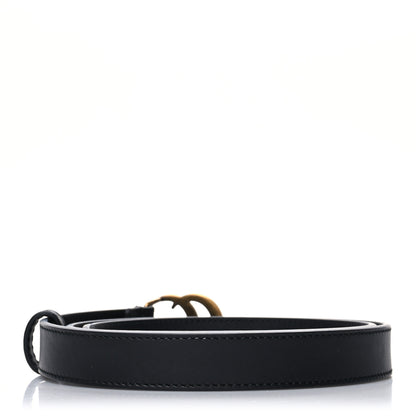 Gucci Calfskin Double G 20mm Belt 80 32 Black 2 of 5