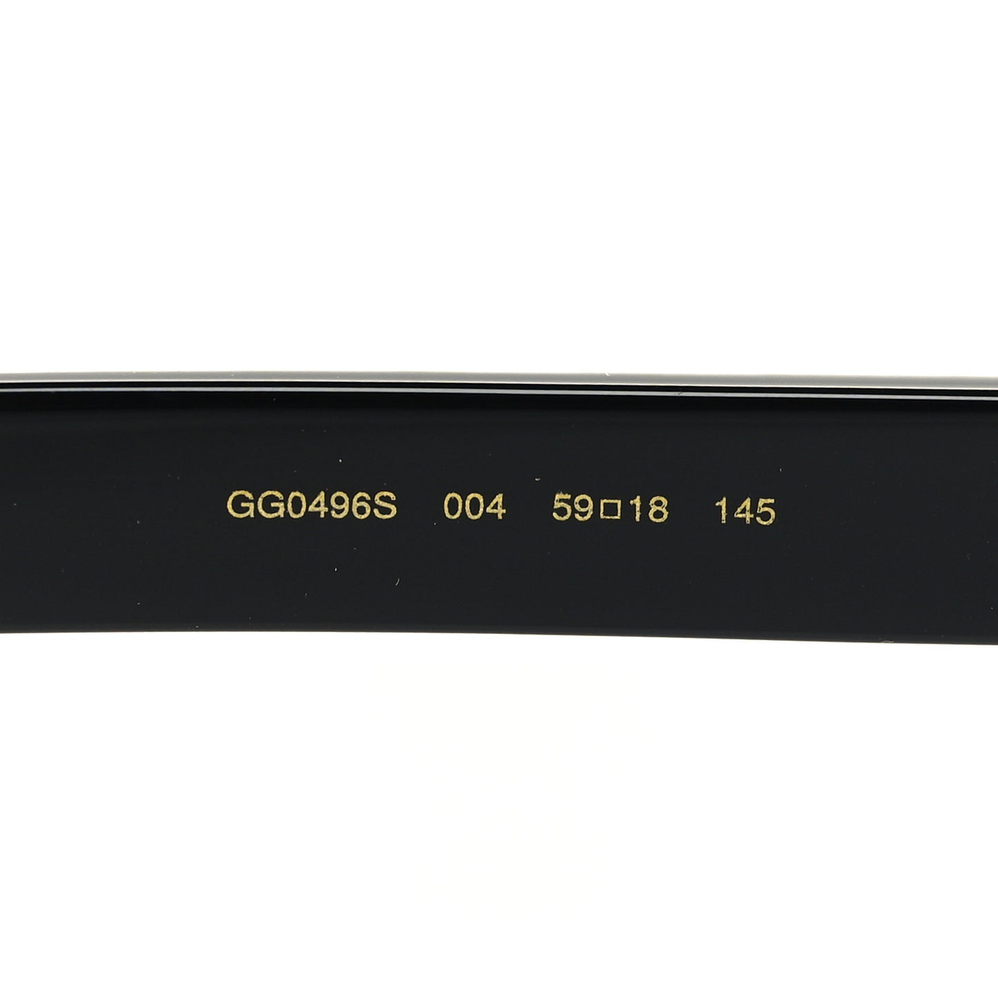 Acetate Geometric Crystal Sunglasses GG0496S Black