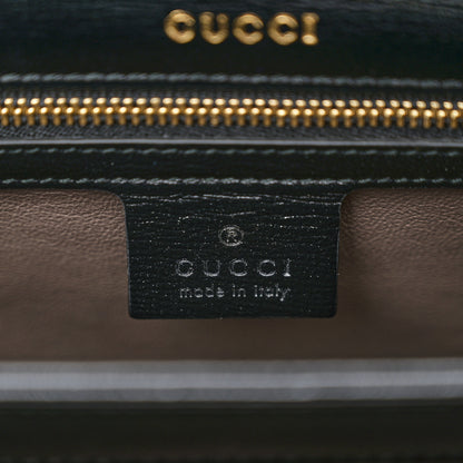 Gucci Azalea Calfskin Small Black Sylvie 1969 Top Handle Bag Black 6 of 11