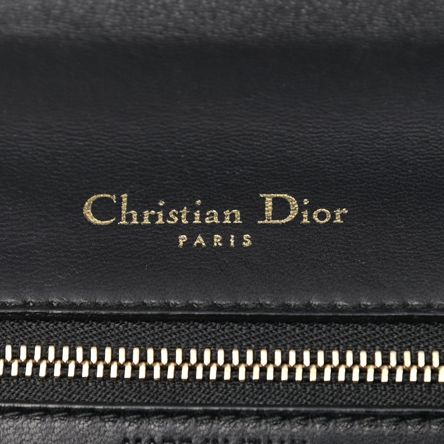 Christian Dior Lizard Medium Diorama Flap Bag Black Gold 6 of 13